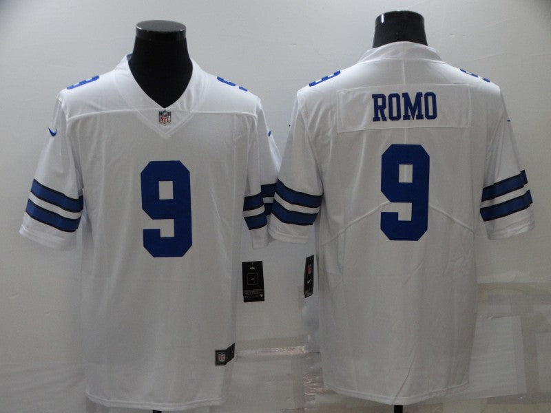Men's Dallas Cowboys Tony Romo #9 White Game Jersey1