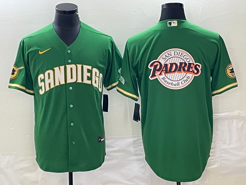 Men's San Diego Padres Green Replica Player Jersey1