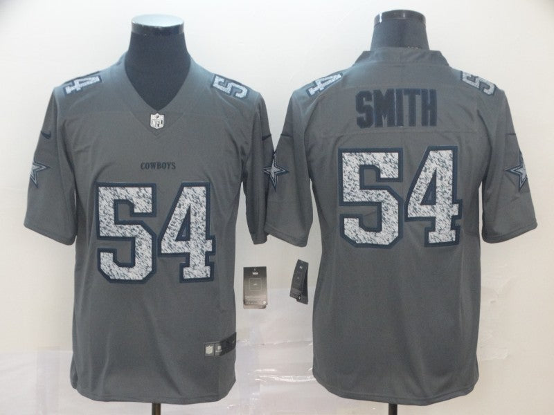 Men's Dallas Cowboys Jaylon Smith #54 Gray Game Player Jersey1