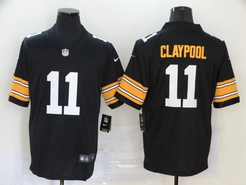 Men's Pittsburgh Steelers Chase Claypool Nike Jersey - Black-No team logo