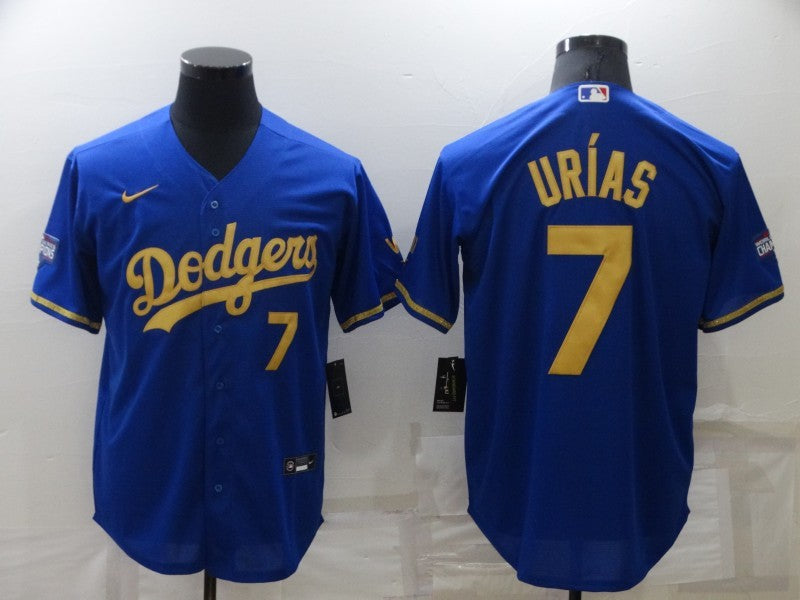 Men's Los Angeles Dodgers Julio Urias #7 Blue Player Jersey1