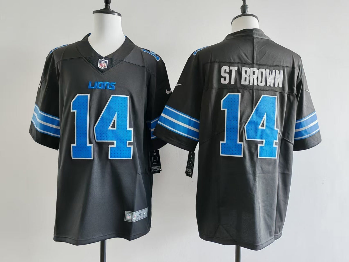 Men's Detroit Lions Amon-Ra St. Brown Jersey - Black