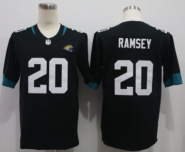 Men's Jacksonville Jaguars Jalen Ramsey #20 Black Game Jersey1