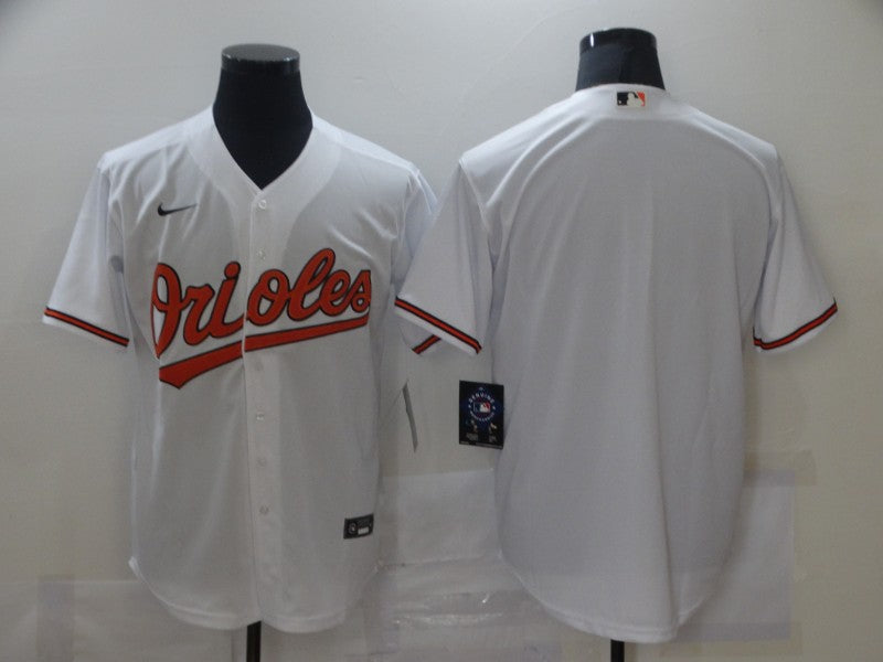 Men's Baltimore Orioles White Home Replica Blank Jersey1