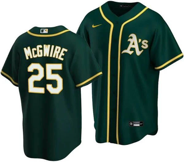 Men's Oakland Athletics Mark McGwire Oakland Athletics jersey green