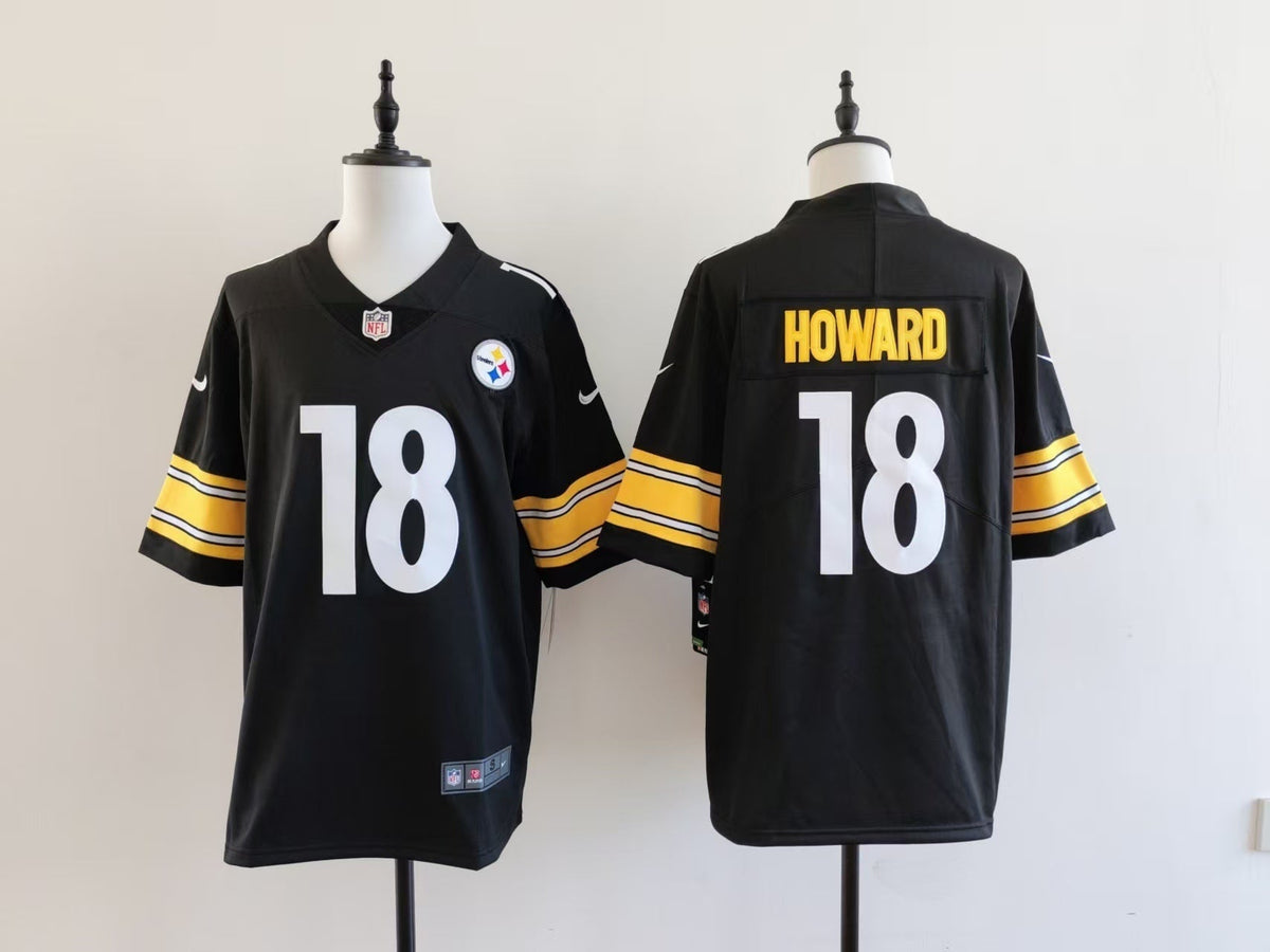 Men's Pittsburgh Steelers Will Howard Nike Jersey - Black