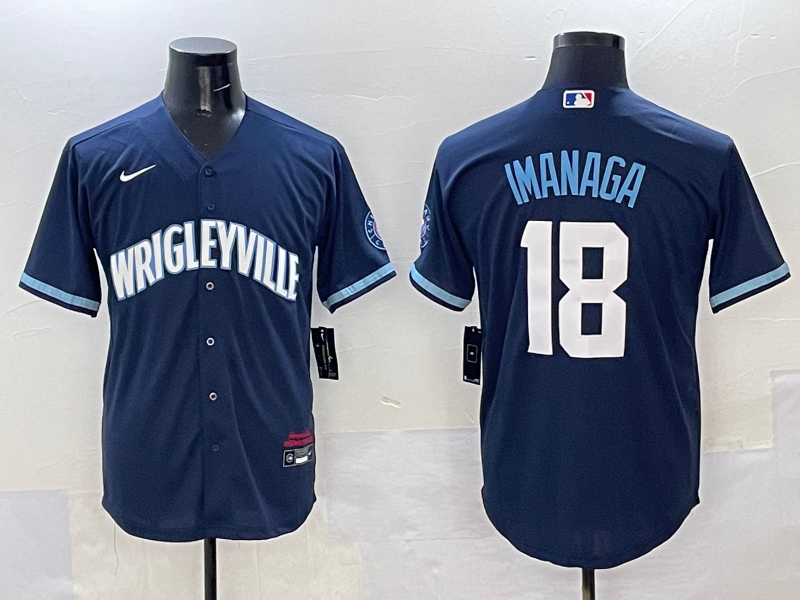 Men's Chicago Cubs Shota Imanaga #18 Navy City Connect Limited Player Jersey