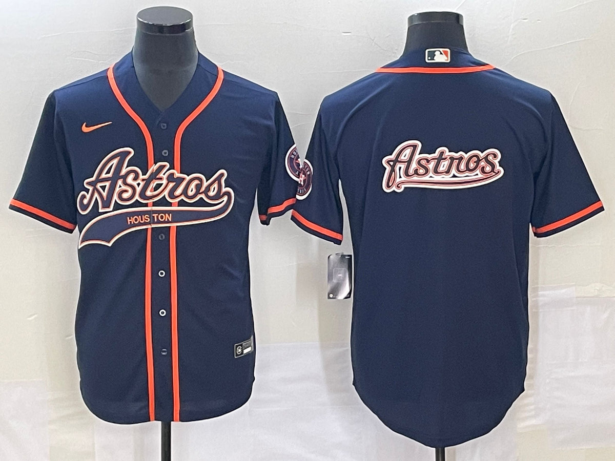 Men's Houston Astros Navy Replica Team Jersey1 Joint Edition