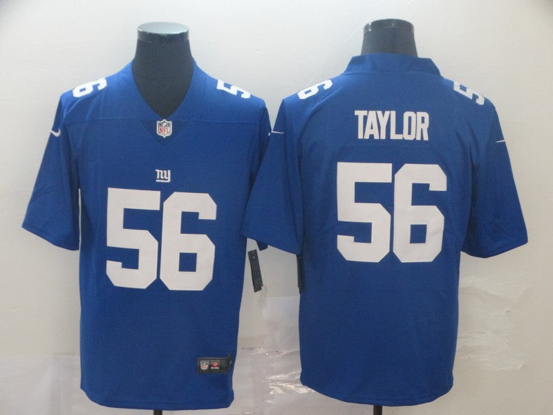Men's New York Giants Lawrence Taylor #56 Blue Game Jersey1