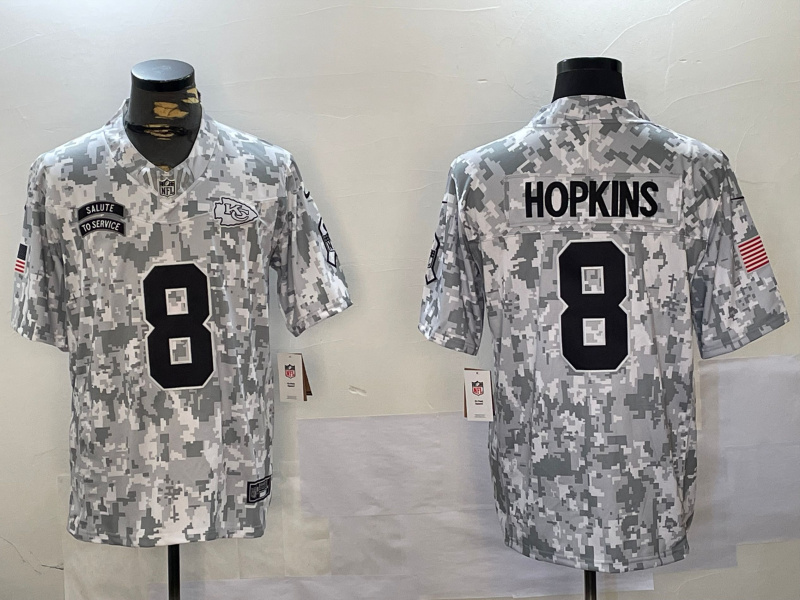 Men's Kansas City Chiefs DeAndre Hopkins #8 Arctic Camo 2024 Salute to Service Limited Jersey1