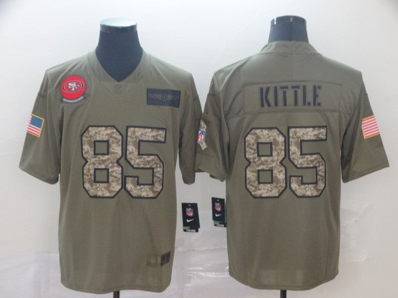 Men's San Francisco 49ers George Kittle #85 Brown Alternate Game Jersey1