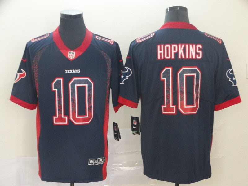 Men's Houston Texans DeAndre Hopkins #10 Navy Player Game Jersey1