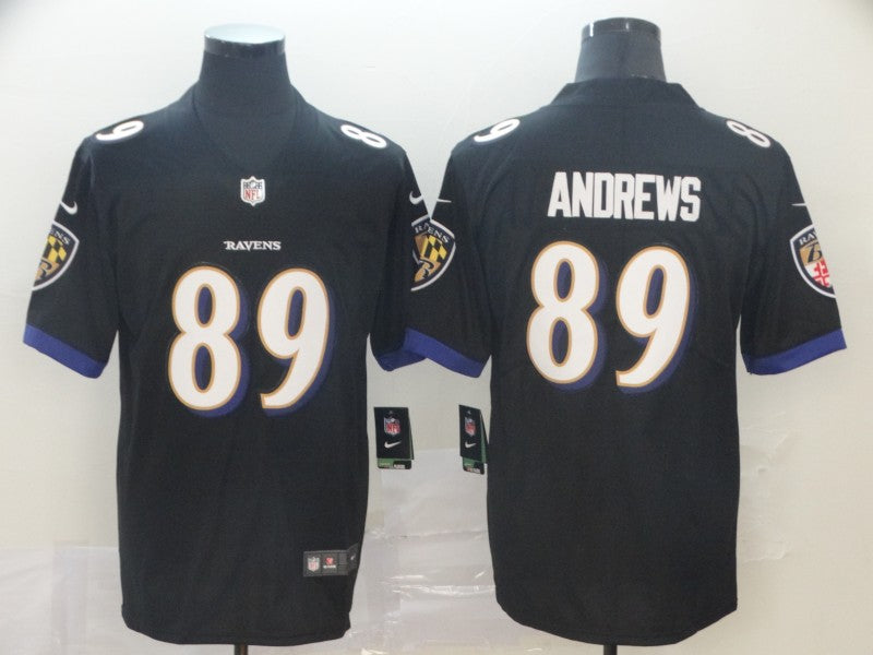 Men's Baltimore Ravens Mark Andrews #89 Black Vapor Limited Jersey1