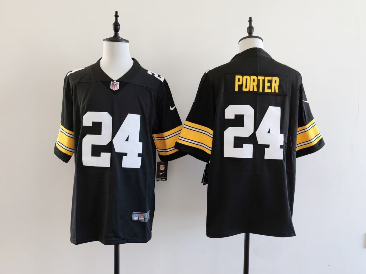 Men's Pittsburgh Steelers Joey Porter Nike Jersey - Black-No team logo