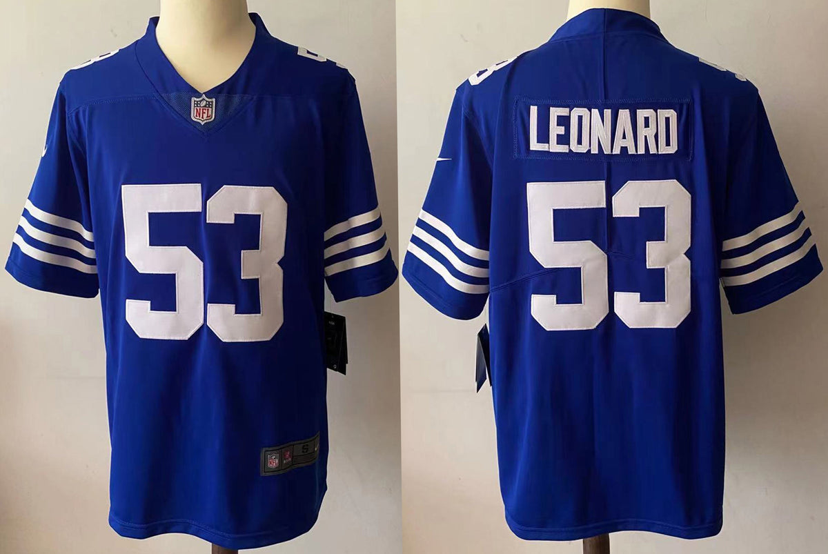 Men's Indianapolis Colts Darius Leonard #53 Blue Game Jersey1
