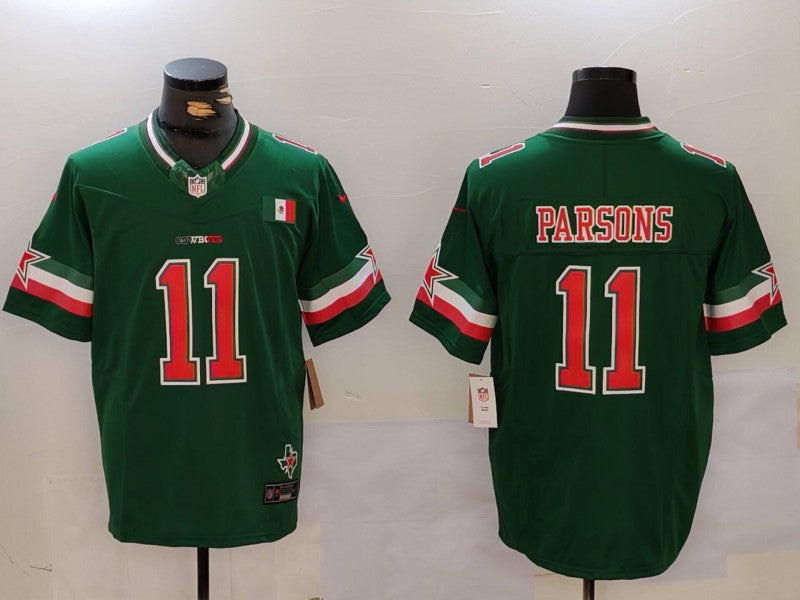 Men's Dallas Cowboys Micah Parsons #11 Green Vapor F.U.S.E. Limited Jersey1