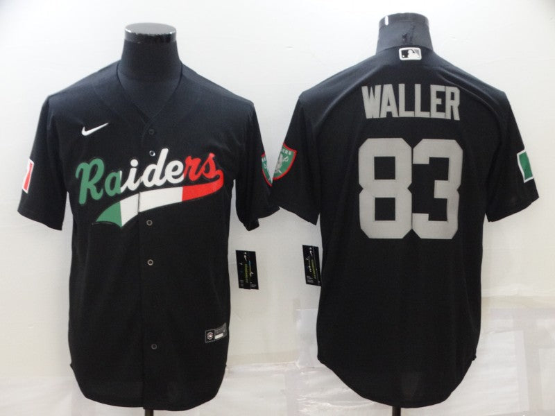 Men's Las Vegas Raiders Darren Waller #83 Black Game Player Jersey1 Joint Edition