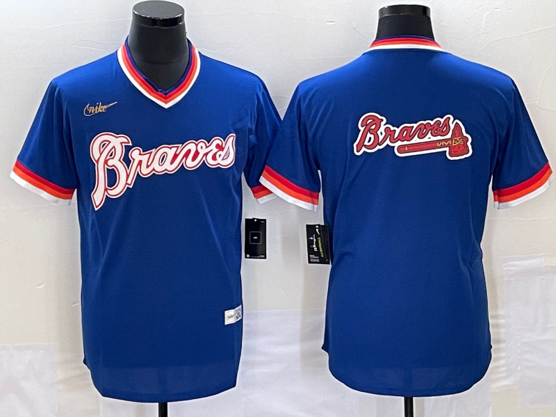 Men's Atlanta Braves Royal Cooperstown Collection Team Jersey1