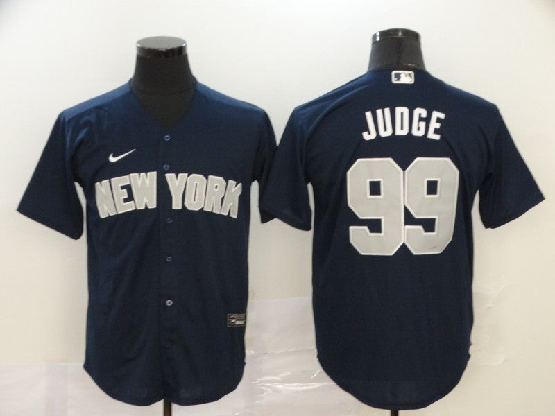 Men's New York Yankees Aaron Judge #99 Navy Fashion Stitched Jersey1