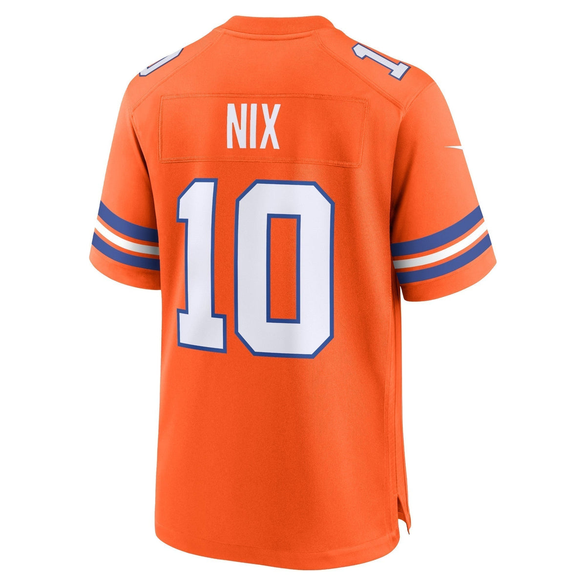 Bo Nix Denver Broncos Nike Mile High Collection 1977 Throwback Game Jersey - Orange