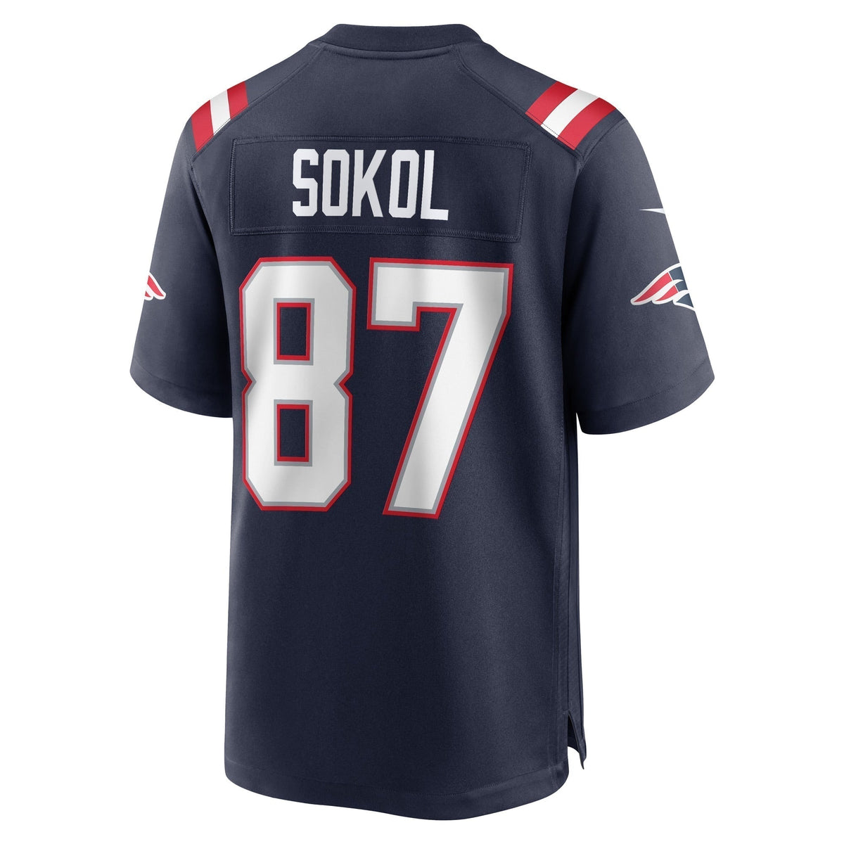 Matt Sokol New England Patriots Nike Game Jersey - Navy