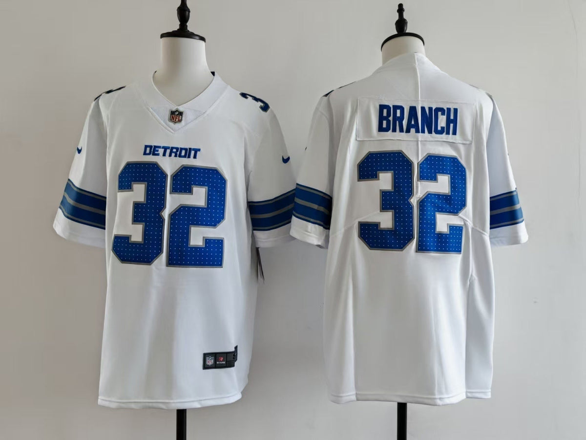 Men's Detroit Lions Brian Branch Jersey - White