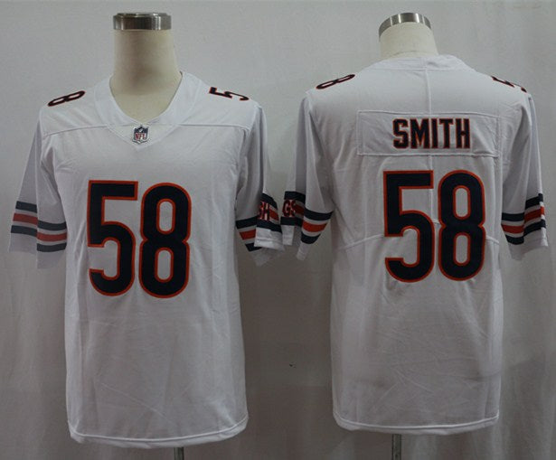 Men's Chicago Bears Roquan Smith #58 White Player Game Jersey1