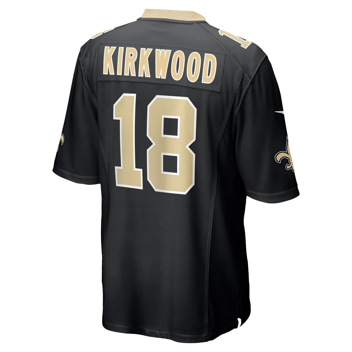 Keith Kirkwood New Orleans Saints Nike Team Game Jersey - Black