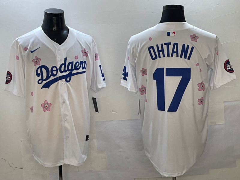 Men's Los Angeles Dodgers Shohei Ohtani #17 White Alternate Replica Player Jersey
