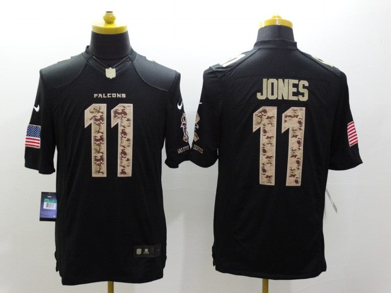 Men's Atlanta Falcons #11 Julio Jones Black Authentic Game Jersey1
