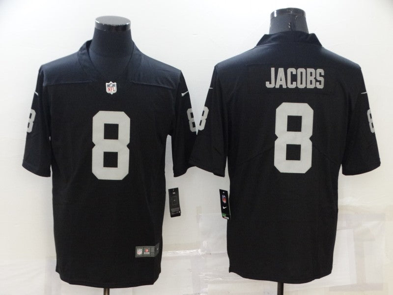 Men's Las Vegas Raiders Josh Jacobs #8 Black Game Jersey1