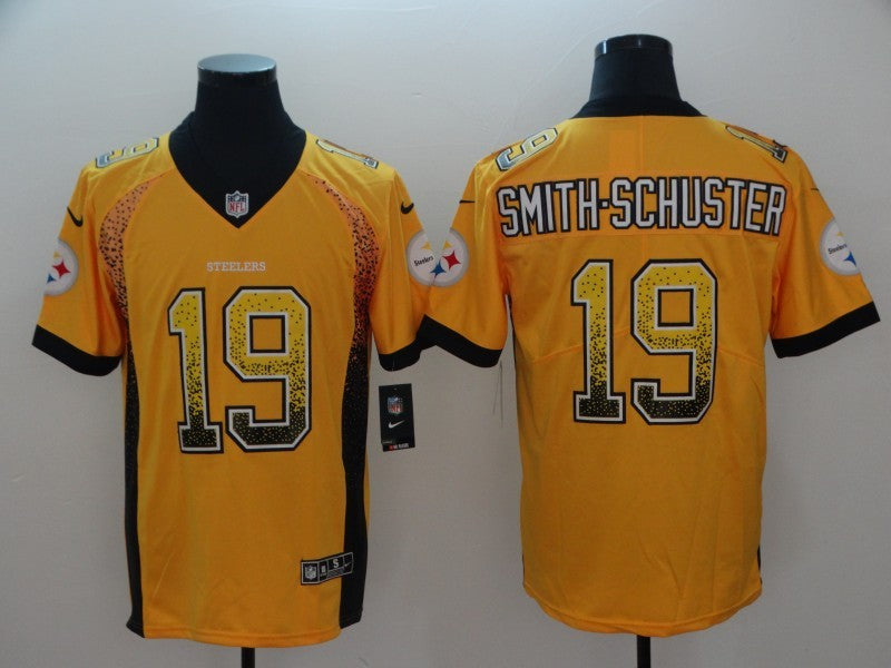 Men's Pittsburgh Steelers JuJu Smith-Schuster #19 Gold Game Jersey1