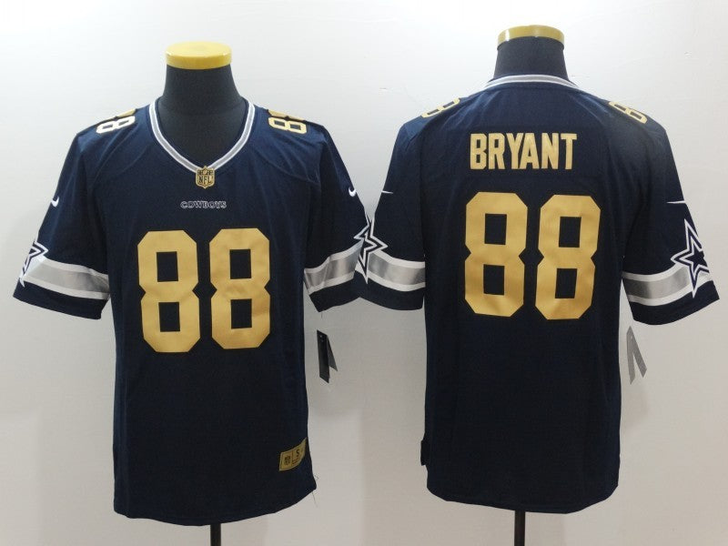 Men's Dallas Cowboys Dez Bryant #88 Navy Game Player Jersey1