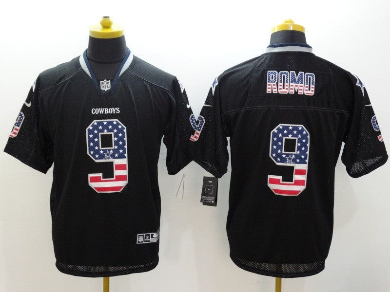 Men's Dallas Cowboys Tony Romo #9 Black Game Jersey1