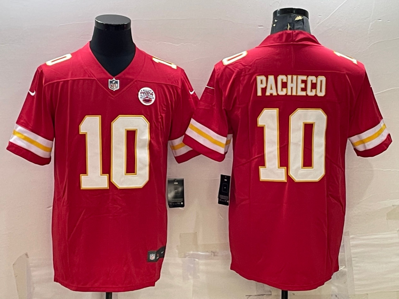 Men's Kansas City Chiefs Isiah Pacheco #10 Red Game Jersey1
