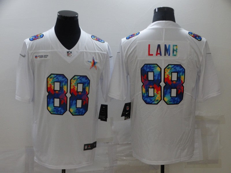 Men's Dallas Cowboys #88 CeeDee Lamb White Game Jersey1