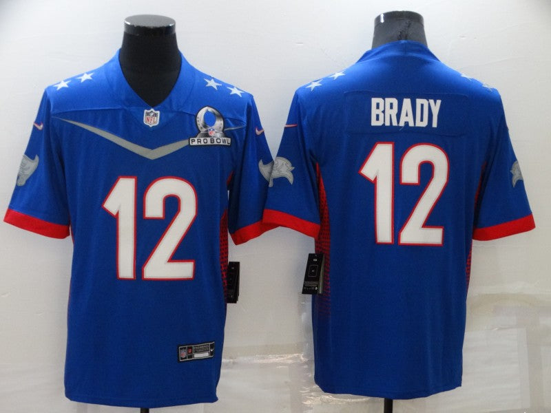 Men's Tampa Bay Buccaneers Tom Brady #12 Blue ALL STAR Game Jersey1