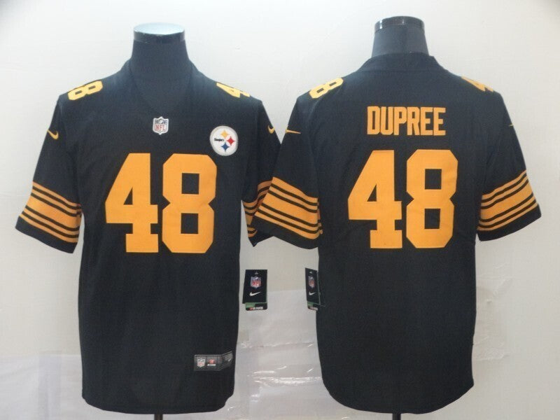 Men's Pittsburgh Steelers Bud Dupree Nike Jersey - Black-yellow numbers