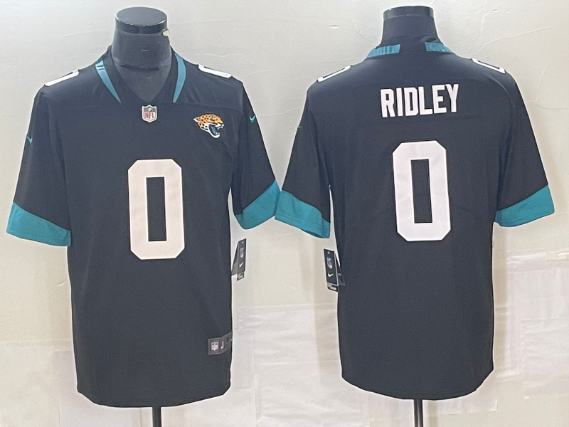 Men's Jacksonville Jaguars Calvin Ridley #0 Black Game Jersey1
