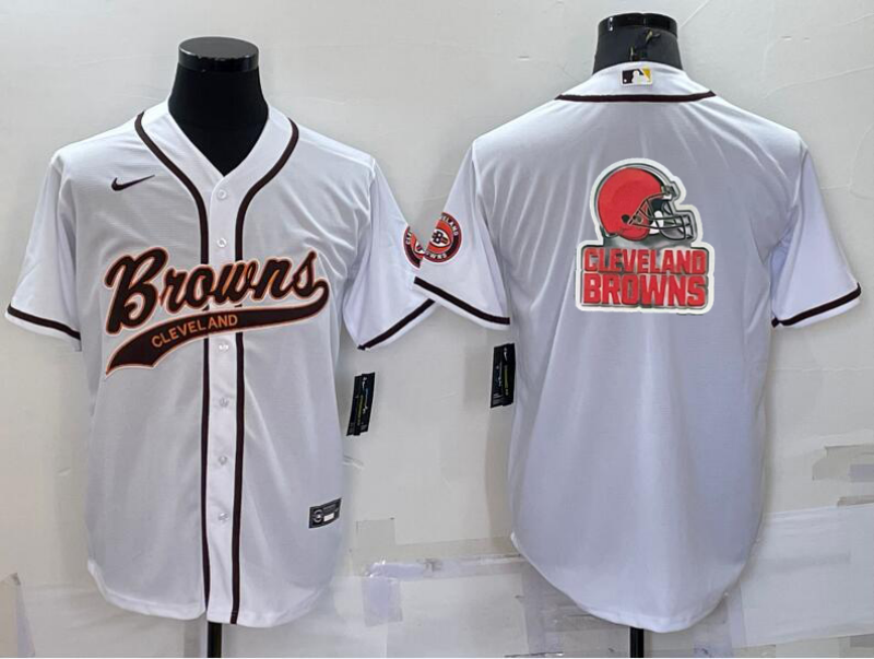 Men's Cleveland Browns White Game Jersey1