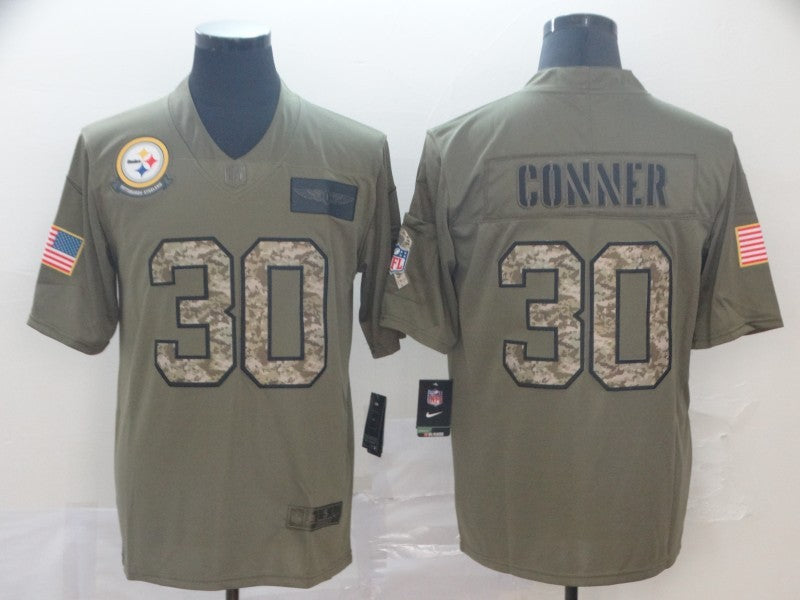 Men's Pittsburgh Steelers James Conner #30 Brown Player Game Jersey1