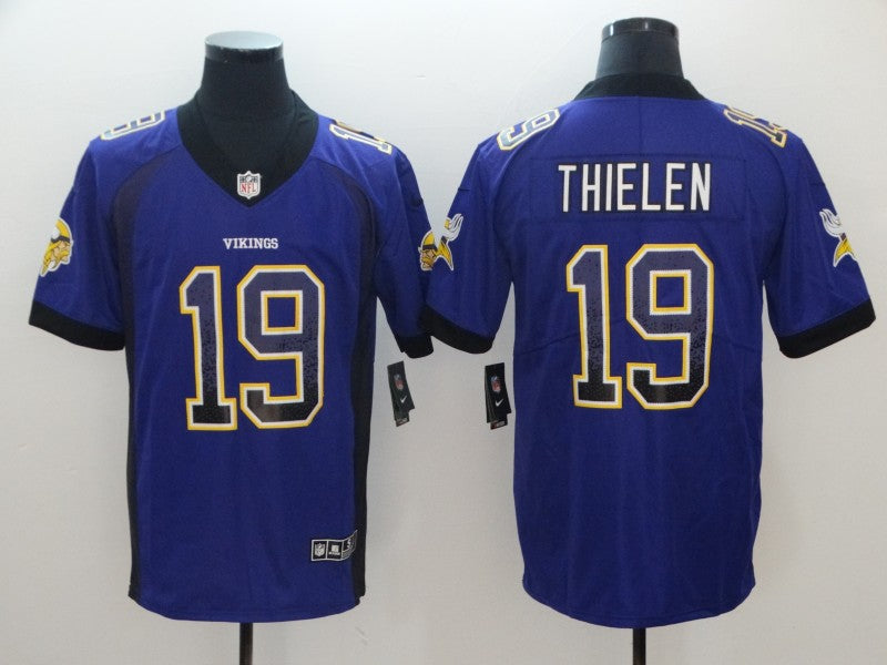 Men's Minnesota Vikings Adam Thielen #19 Purple Game Jersey1