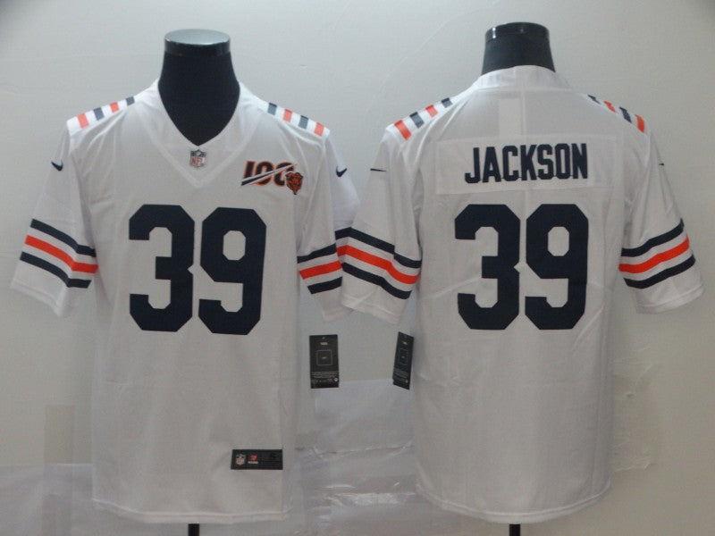 Men's Chicago Bears Eddie Jackson #39 White Game Jersey1