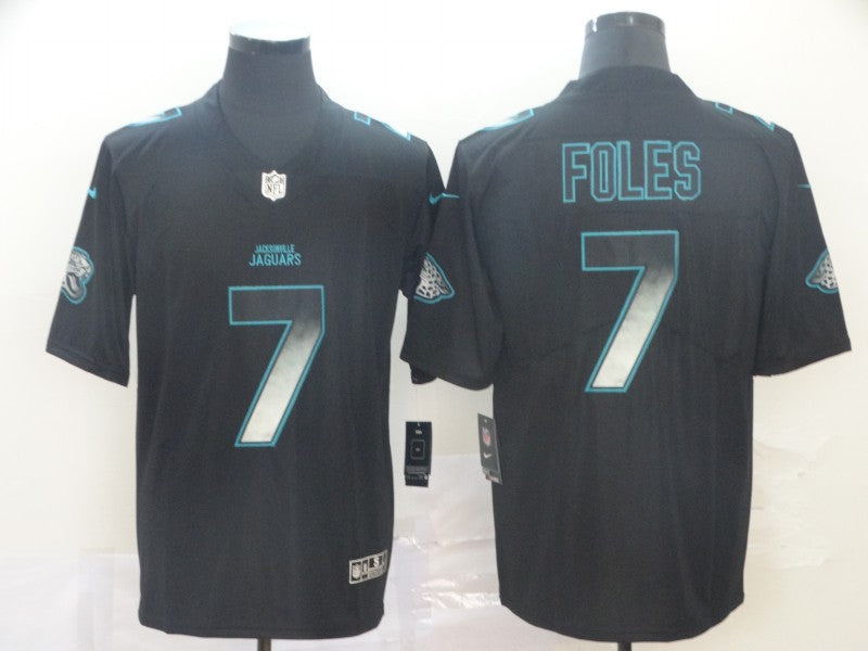 Men's Jacksonville Jaguars #7 Nick Foles Black Game Player Jersey1