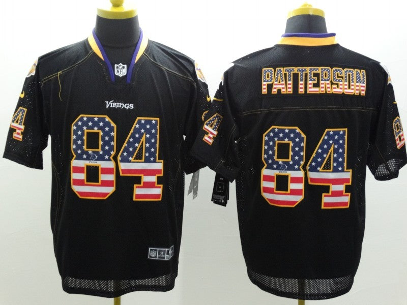 Men's Minnesota Vikings Cordarrelle Patterson #84 Black Game Jersey1