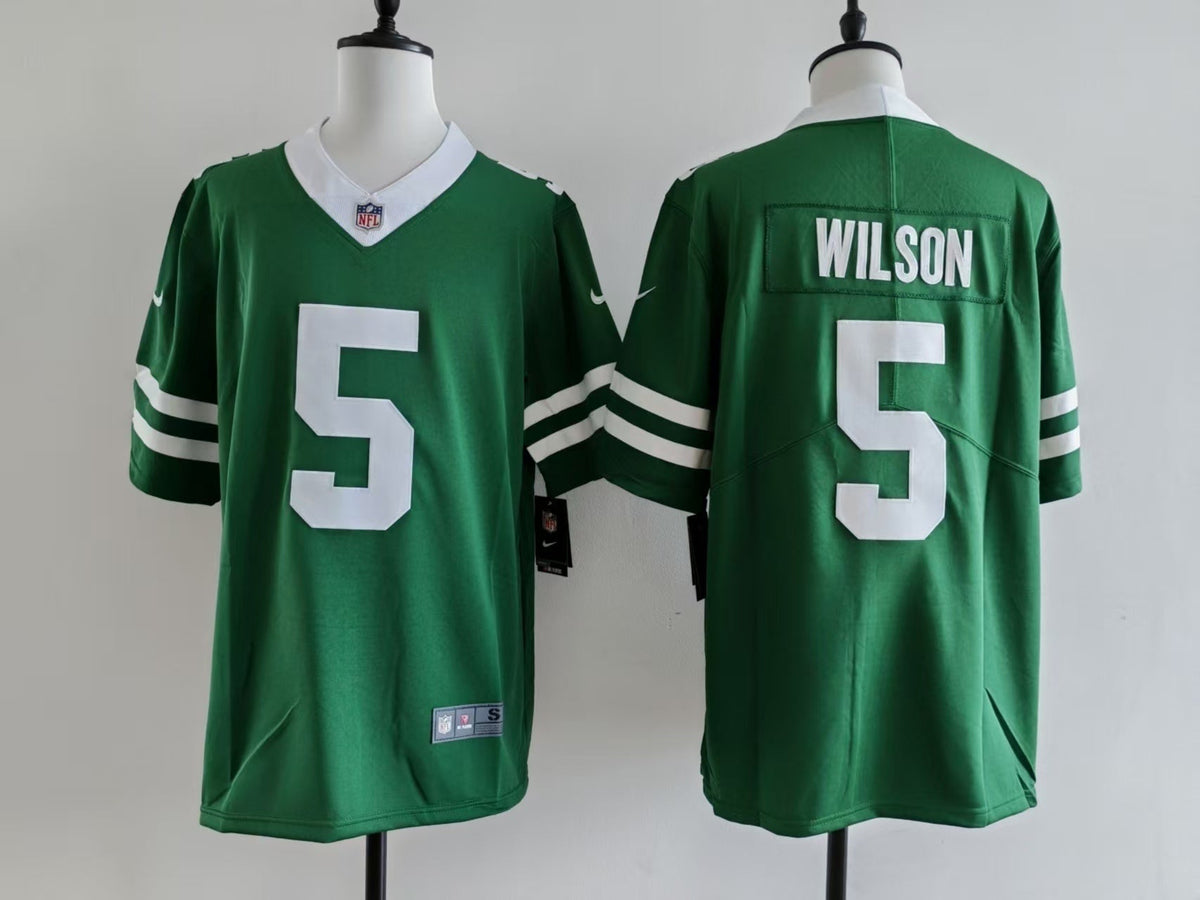 Men's New York Jets Garrett Wilson Jersey-Green