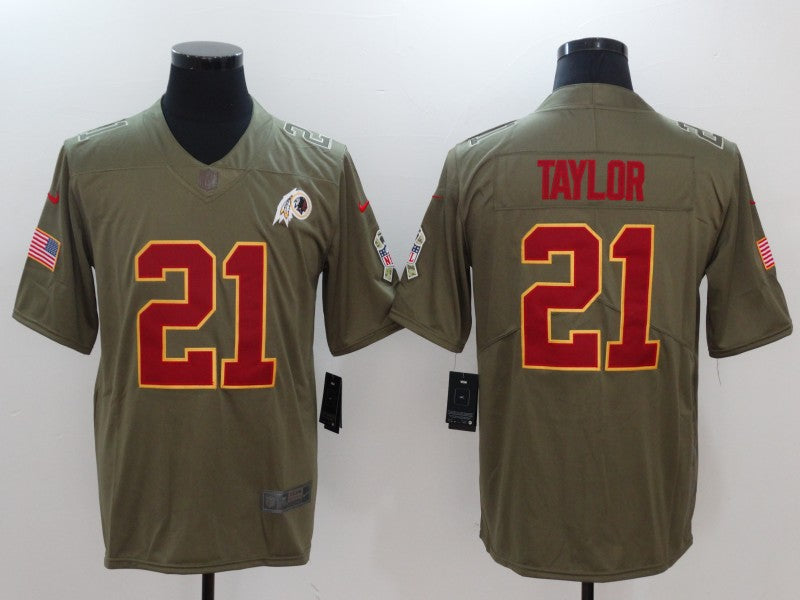 Men's Washington Commanders Sean Taylor #21 Brown Alternate Game Jersey1