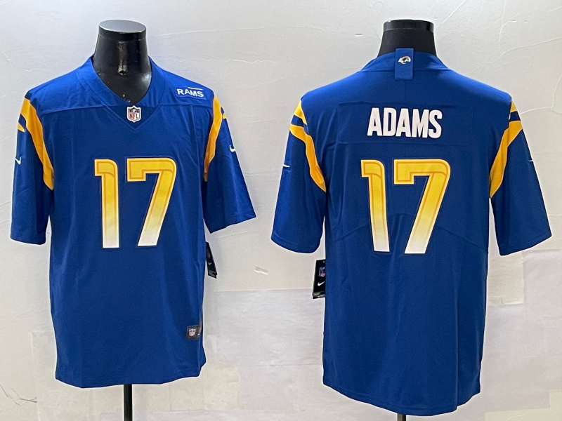 Men's Los Angeles Rams Davante Adams #17 Royal Game Player Jersey1