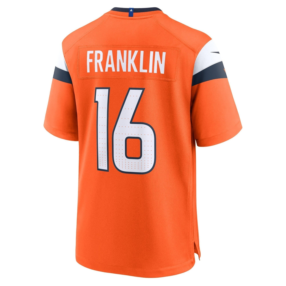 Troy Franklin Denver Broncos Nike Team Game Jersey - Orange