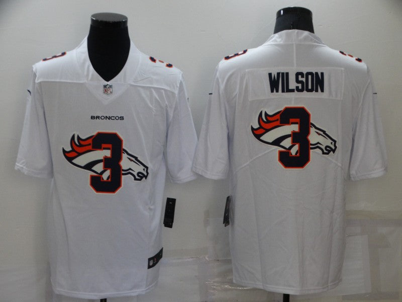 Men's Denver Broncos Russell Wilson #3 White Player Jersey1
